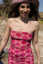 Le-Monade Dreams-Daiquiri Kadife Straplez Elbise-Elbise-4-Milagron.com