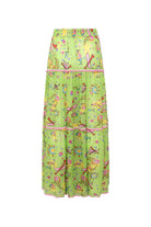 Le-Monade Dreams-Deniz kızı Temalı Kat Detaylı Önden Yırtmaçlı Uzun Etek-Etek-3-Milagron.com