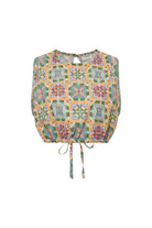 Le-Monade Dreams-Girlfriend Geometrik Desenli Sırt Detaylı Bluz-Bluz-1-Milagron.com