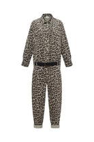 Le-Monade Dreams-Kadife Haki Leopar Desenli Kemerli Pantolon-Pantolon-3-Milagron.com