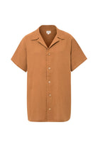 Le-Monade Dreams-Karamel Erkek Kısa Kol Gömlek-Gömlek-1-Milagron.com