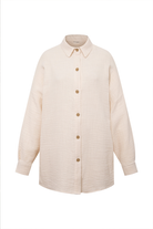 Le-Monade Dreams-Keten Dokulu Salaş Ekru Gömlek Ceket-Gömlek-1-Milagron.com