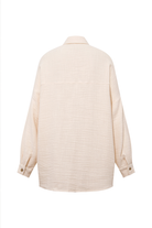 Le-Monade Dreams-Keten Dokulu Salaş Ekru Gömlek Ceket-Gömlek-2-Milagron.com