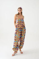 Margarita Kare Yaka Volanlı Bluz - 0