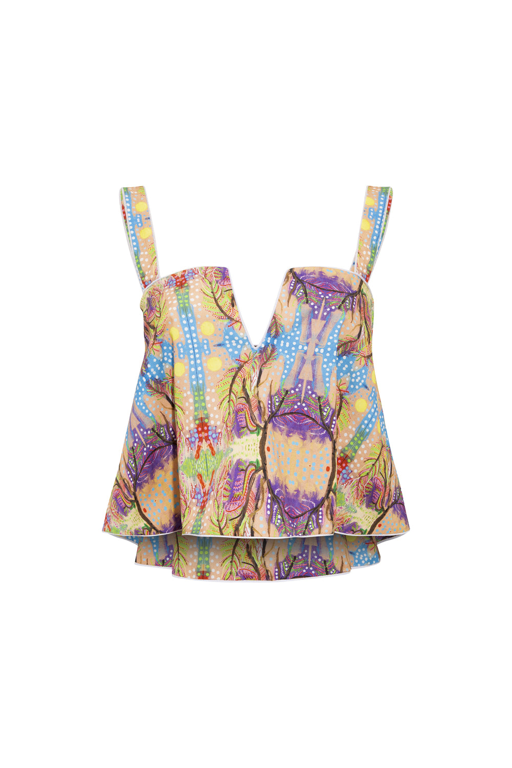 Margarita Kare Yaka Volanlı Bluz - 3