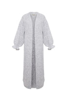 Le-Monade Dreams-Moher Gri Uzun Hırka-Kazak & Triko-1-Milagron.com