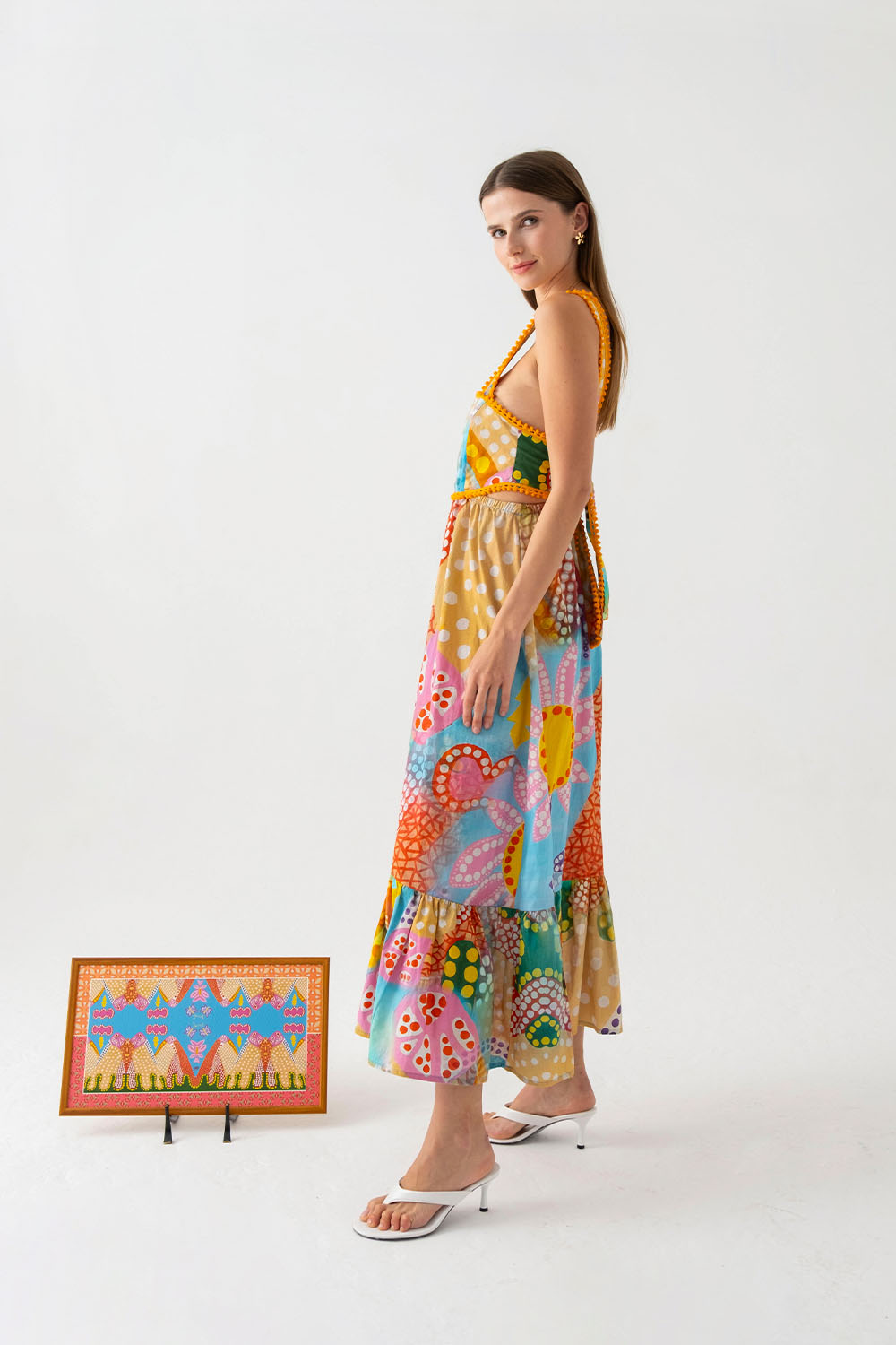 Mojito Arkadan Bağlamalı Elbise - 1