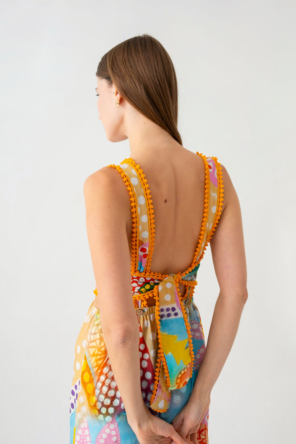 Mojito Arkadan Bağlamalı Elbise - 3