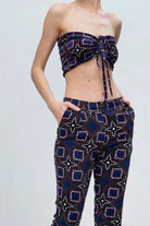 Le-Monade Dreams-Old Fashioned Kadife Üst-Bluz-3-Milagron.com