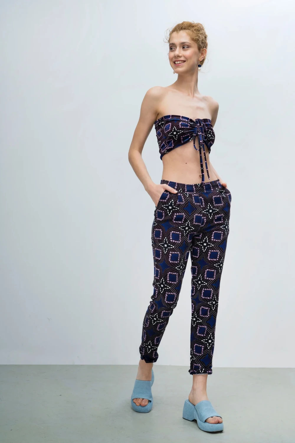 Le-Monade Dreams-Old Fashioned Kadife Üst-Bluz-4-Milagron.com