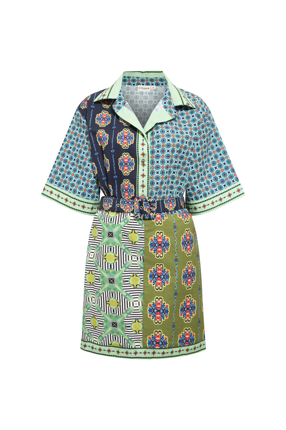 Patch Detaylı Kısa Gömlek Elbise - 3