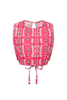 Le-Monade Dreams-Pembe Bulut Desenli Sırt Detaylı Bluz-Bluz-1-Milagron.com