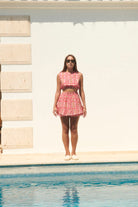 Le-Monade Dreams-Pembe Bulut Desenli Sırt Detaylı Bluz-Bluz-3-Milagron.com