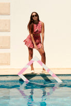 Le-Monade Dreams-Pembe Bulut Desenli Sırt Detaylı Bluz-Bluz-5-Milagron.com