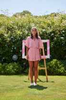 Le-Monade Dreams-Pembe Çizgili Şort Etek-Şort-3-Milagron.com