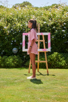 Le-Monade Dreams-Pembe Çizgili Şort Etek-Şort-4-Milagron.com