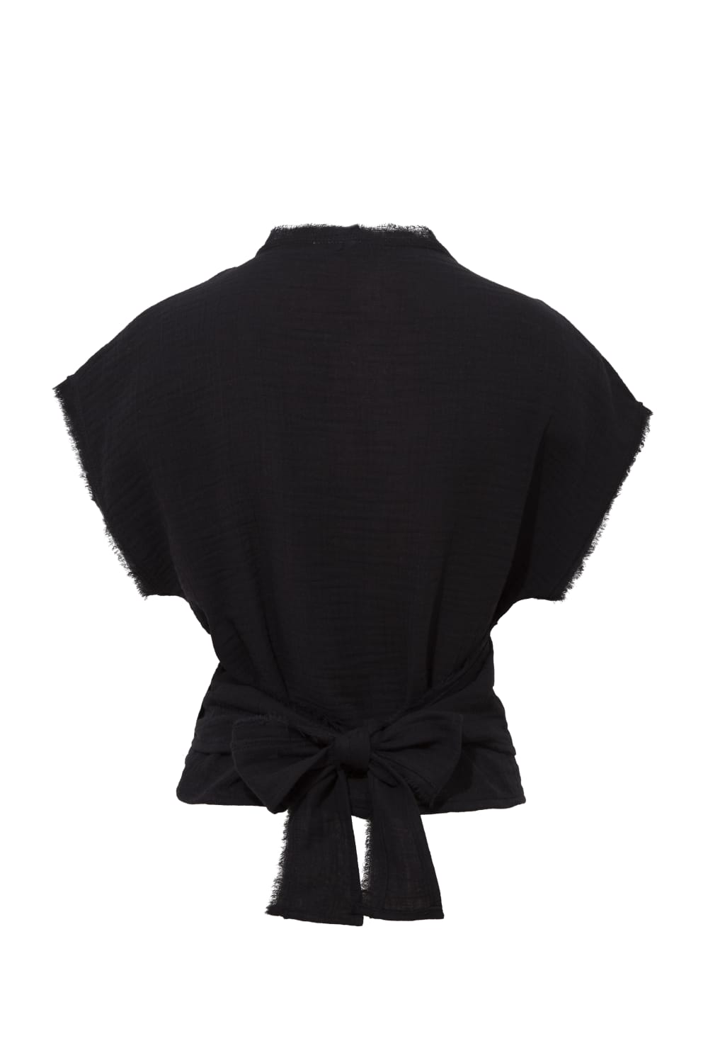 Le-Monade Dreams-SORUNLU - Kenar Detaylı Kruvaze Bağlamalı Bluz-Top-2-Milagron.com