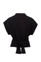 Le-Monade Dreams-SORUNLU - Kenar Detaylı Kruvaze Bağlamalı Bluz-Top-2-Milagron.com