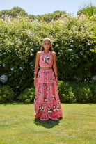 Le-Monade Dreams-SORUNLU - Pembe Balık Desenli Halter Yaka Sırt Detaylı Top-Top-3-Milagron.com