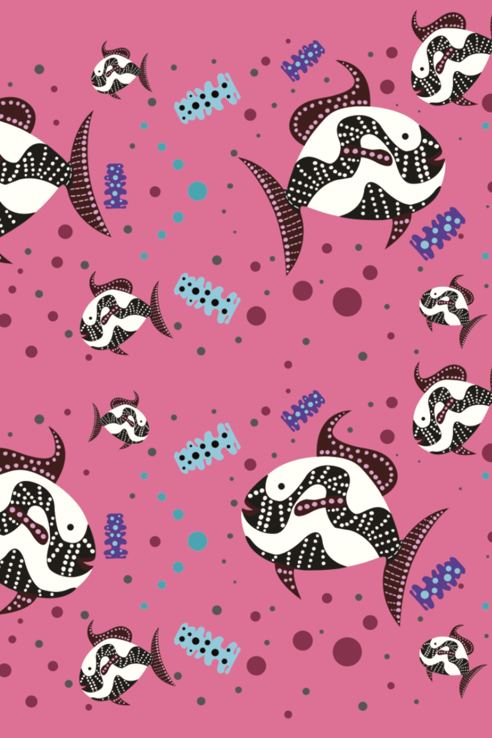 Le-Monade Dreams-SORUNLU - Pembe Balık Desenli Kısa Elbise-Elbise-5-Milagron.com