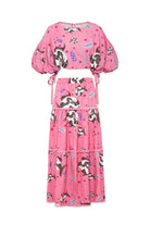 Le-Monade Dreams-SORUNLU - Pembe Balık Desenli Yandan Bağlamalı Kısa Bluz-Bluz-3-Milagron.com