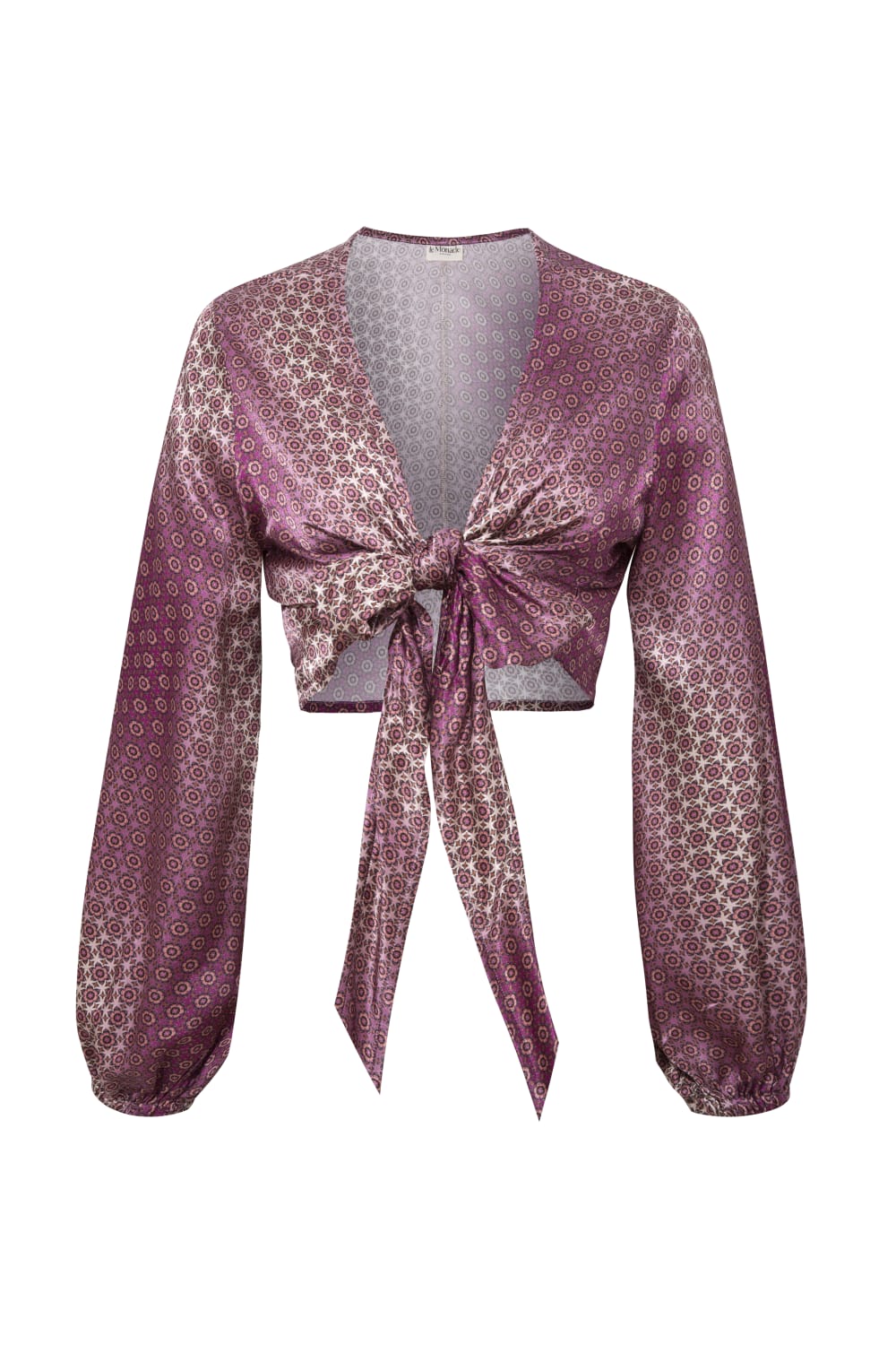 Le-Monade Dreams-SORUNLU - Pembe Degrade Saten Bluz-Bluz-1-Milagron.com