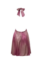 Le-Monade Dreams-SORUNLU - Pembe Degrade Saten Kısa Elbise-Elbise-2-Milagron.com