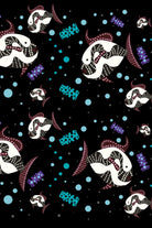 Le-Monade Dreams-SORUNLU - Siyah Balık Desenli Uzun Kol Gömlek-Gömlek-6-Milagron.com