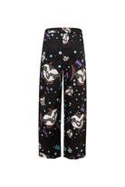 Le-Monade Dreams-Siyah Balık Desenli Salaş Pantolon-Pantolon-2-Milagron.com