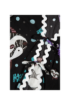 Le-Monade Dreams-Siyah Balık Desenli Su Taşı Detaylı Yelek-Yelek-3-Milagron.com