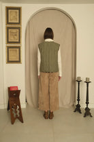 Le-Monade Dreams-Şönil Bej Kemer Detaylı Pantolon-Pantolon-5-Milagron.com