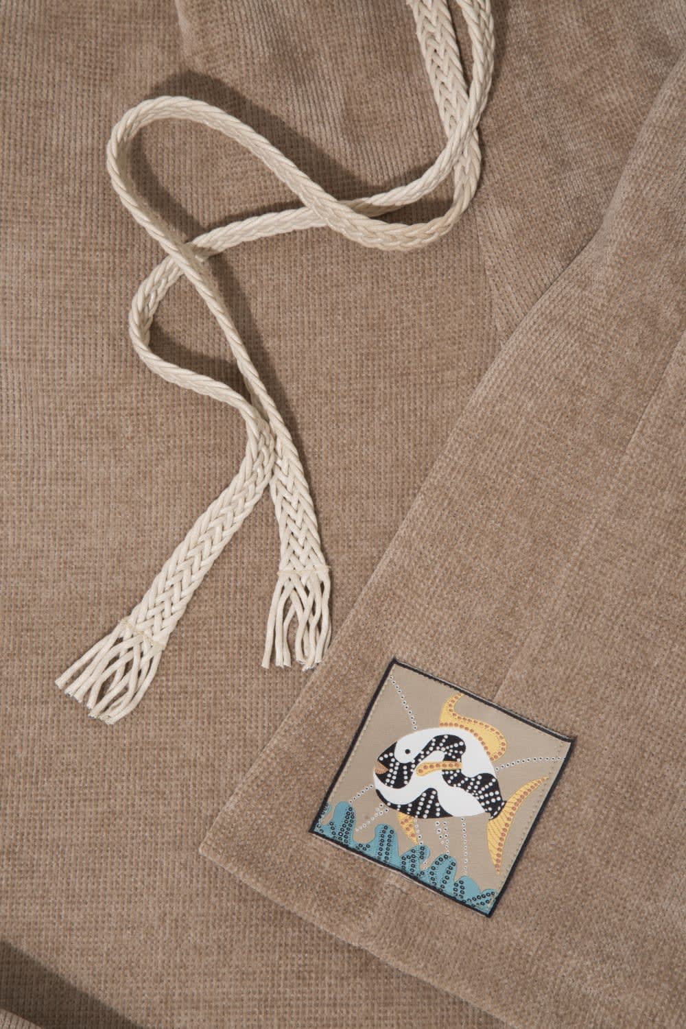 Le-Monade Dreams-Şönil Bej Kemer Detaylı Pantolon-Pantolon-6-Milagron.com