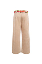 Le-Monade Dreams-Şönil Patch Kemer Detaylı Bej Pantolon-Pantolon-2-Milagron.com