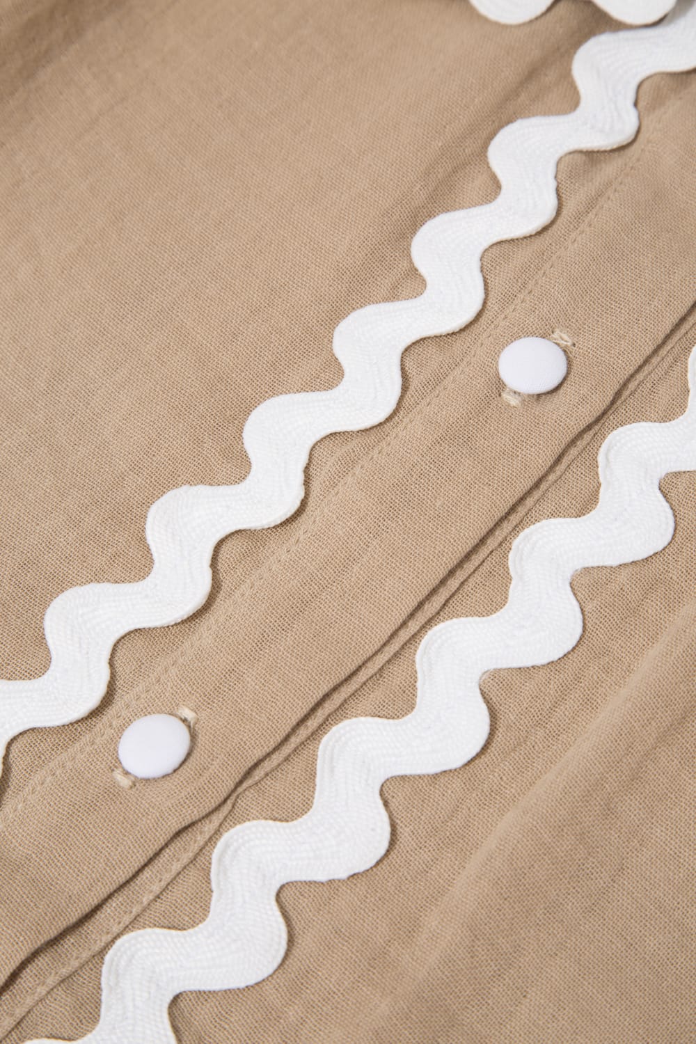 Le-Monade Dreams-Su Taşı Detaylı Bej Kısa Kol Gömlek-Gömlek-3-Milagron.com