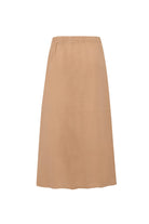 Le-Monade Dreams-Su Taşı Detaylı Bej Önden Yırtmaçlı Etek-Etek-2-Milagron.com