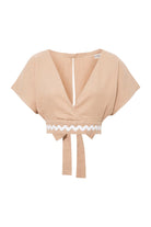 Le-Monade Dreams-Su Taşı Detaylı Bej Üst-Top-1-Milagron.com