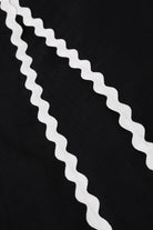 Le-Monade Dreams-Su Taşı Detaylı Siyah Yandan Yırtmaçlı Pantolon-Pantolon-3-Milagron.com