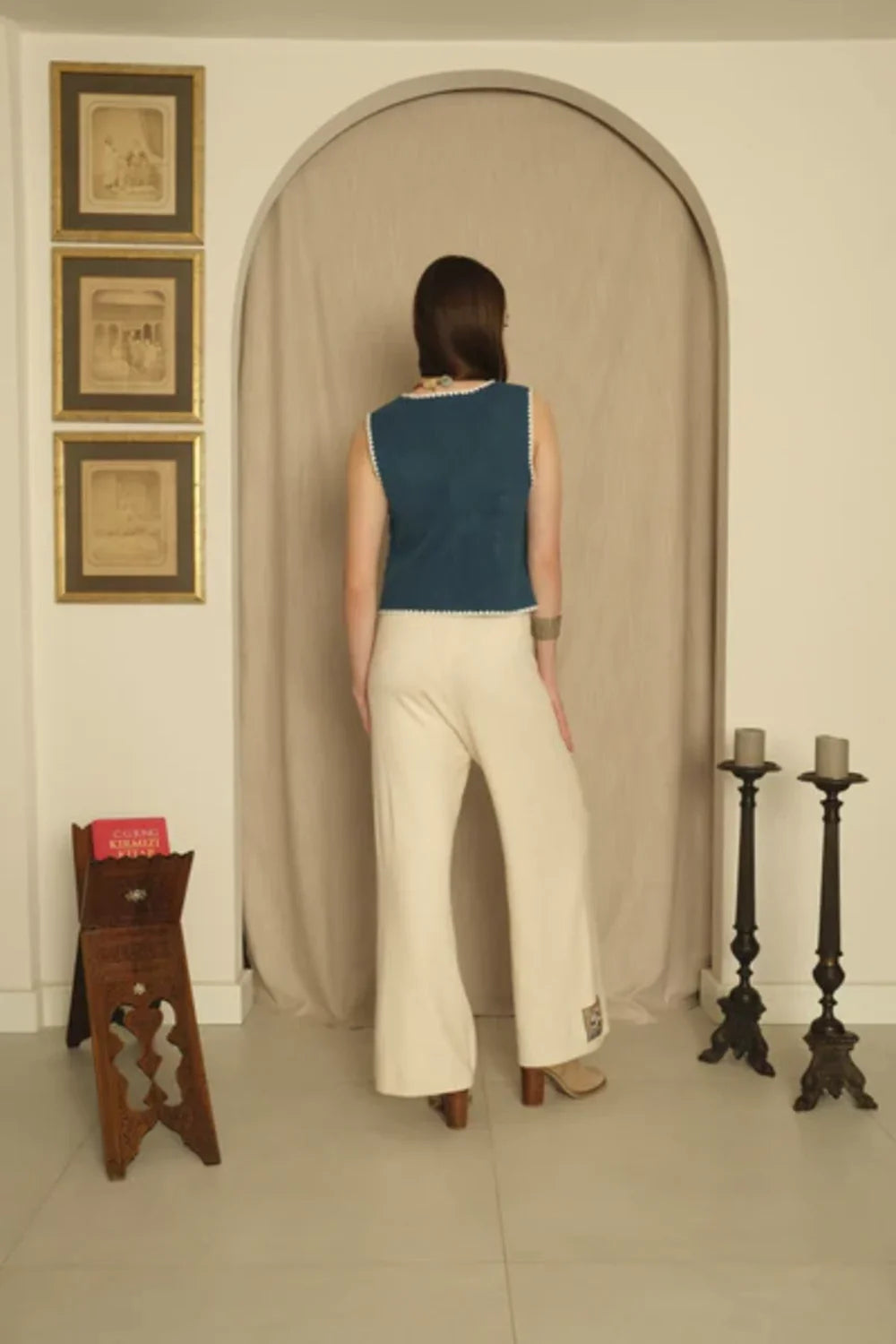 Le-Monade Dreams-Triko Ekru Pantolon-Pantolon-5-Milagron.com