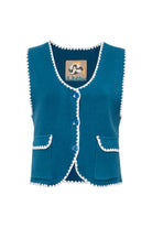 Le-Monade Dreams-Triko İngido Ekru Sıçandiş Nakışlı Yelek-Yelek-1-Milagron.com