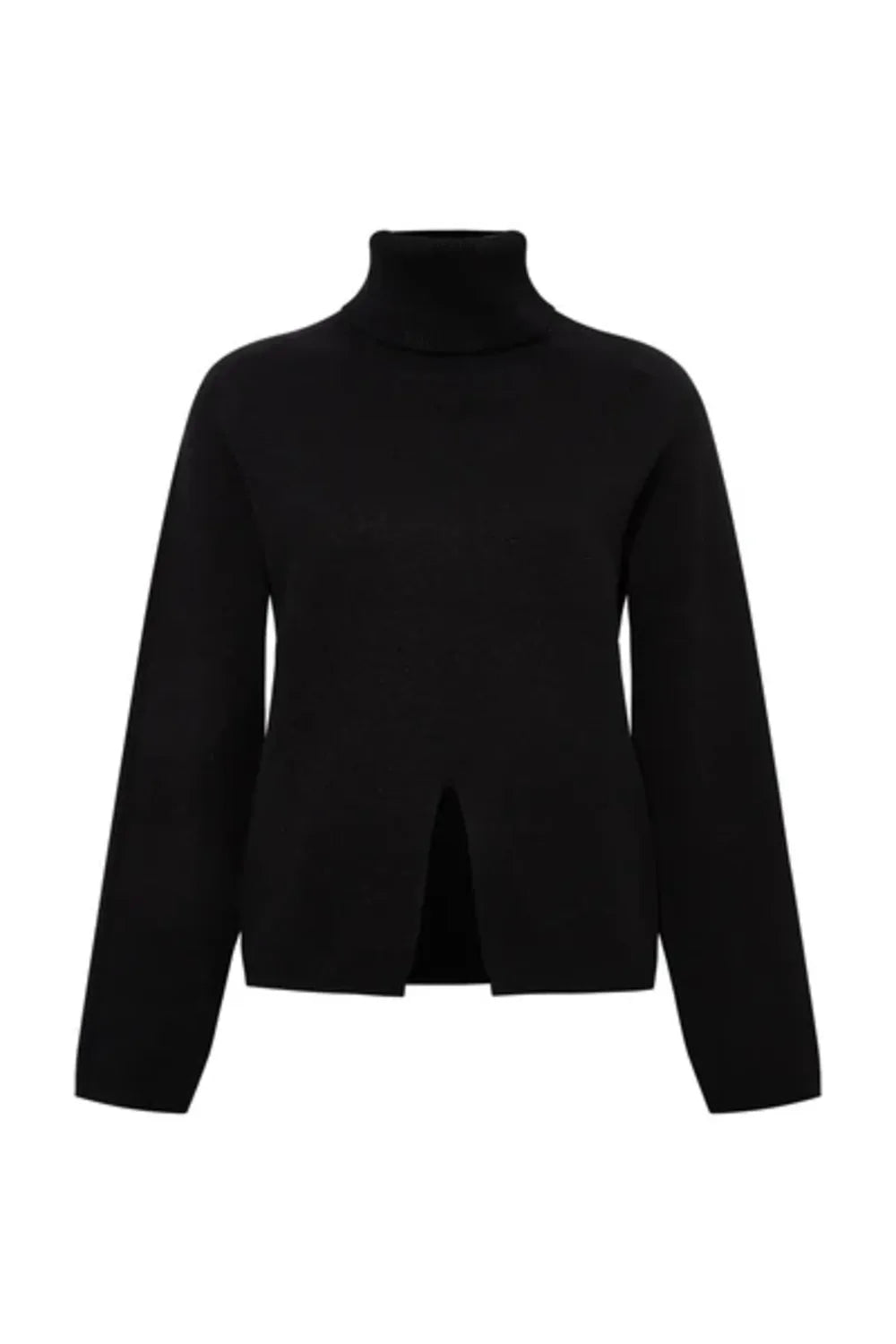 Le-Monade Dreams-Triko Siyah Balıkçı Yaka Kazak-Kazak & Triko-1-Milagron.com