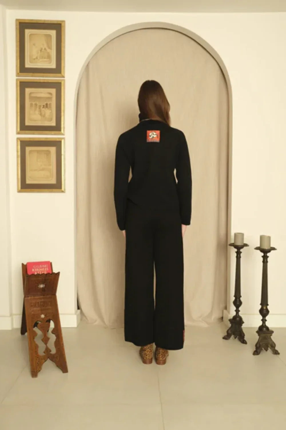 Le-Monade Dreams-Triko Siyah Balıkçı Yaka Kazak-Kazak & Triko-5-Milagron.com