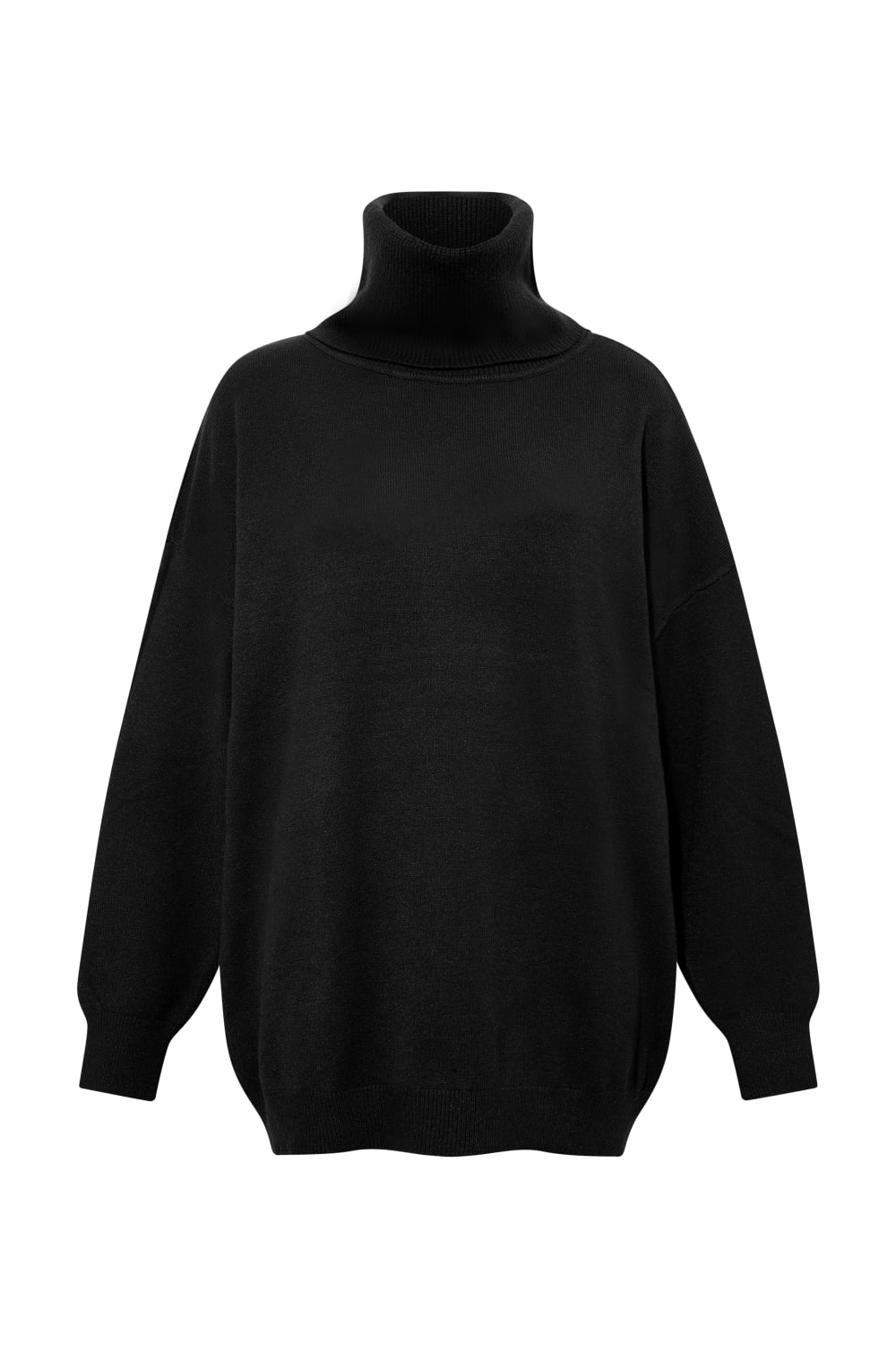 Le-Monade Dreams-Triko Siyah Oversize Tunik-Kazak & Triko-1-Milagron.com