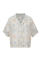 Le-Monade Dreams-Yıldız Desenli Kısa Kollu Gömlek-Gömlek-1-Milagron.com