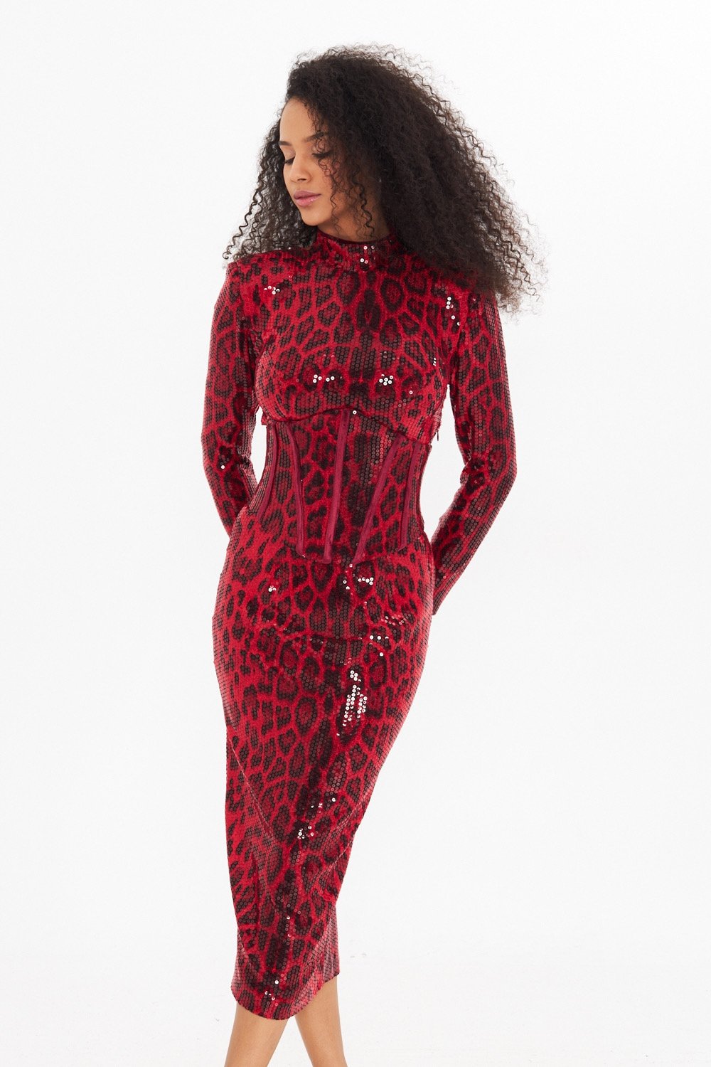 Le Reve-Lerevestudio Flamme Lea Elbise-Elbise-4-Milagron.com