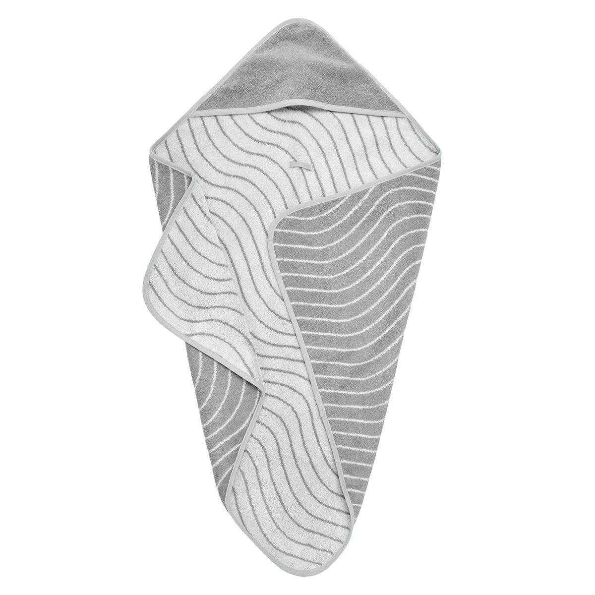 Hoodie Başlıklı Havlu, Woodland Cool Grey