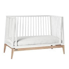 Luna Baby Cot, 120X60 Cm, White/Oak