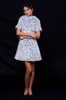 L’eauphant-Zebra Desenli Tüylü Elbise-Elbise-2-Milagron.com