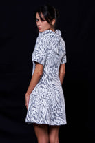 L’eauphant-Zebra Desenli Tüylü Elbise-Elbise-3-Milagron.com