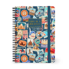 Legami Çizgili Spiral Ciltli Defter - Büyük - Gezi Desenli