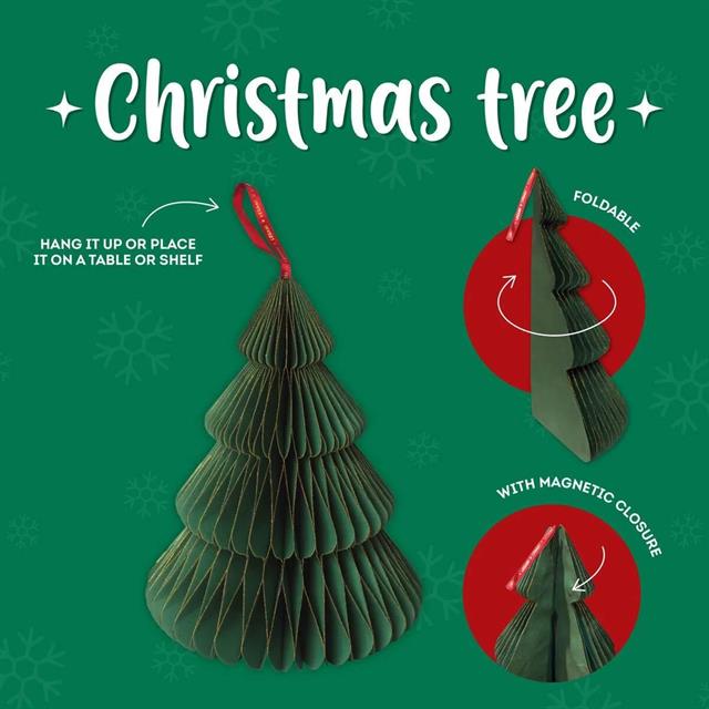 Legami̇-Legami Foldable Paper Christmas Katlanabilir Yılbaşı Ağacı Dekor-Dekoratif Objeler-5-Milagron.com